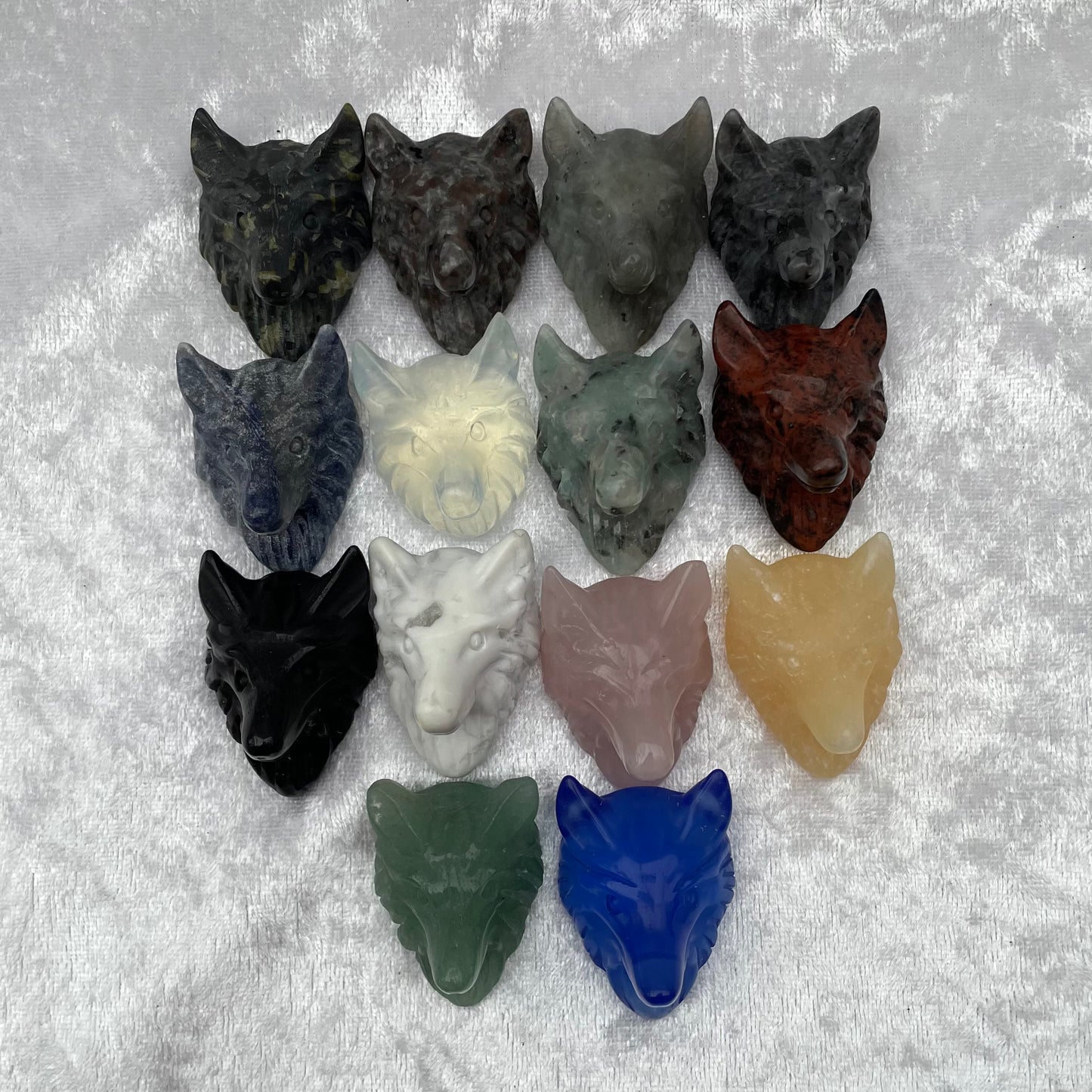 Crystal Wolf Heads