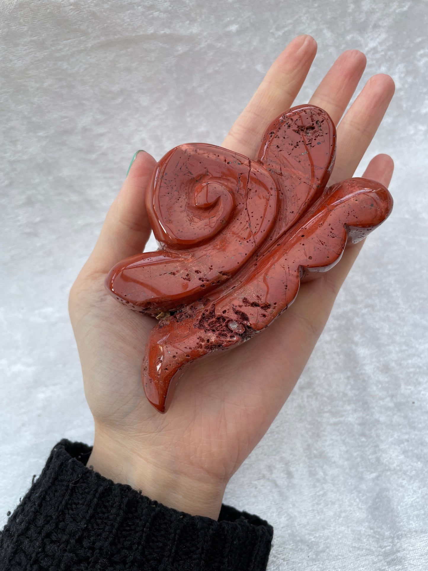Large Red Jasper Snail