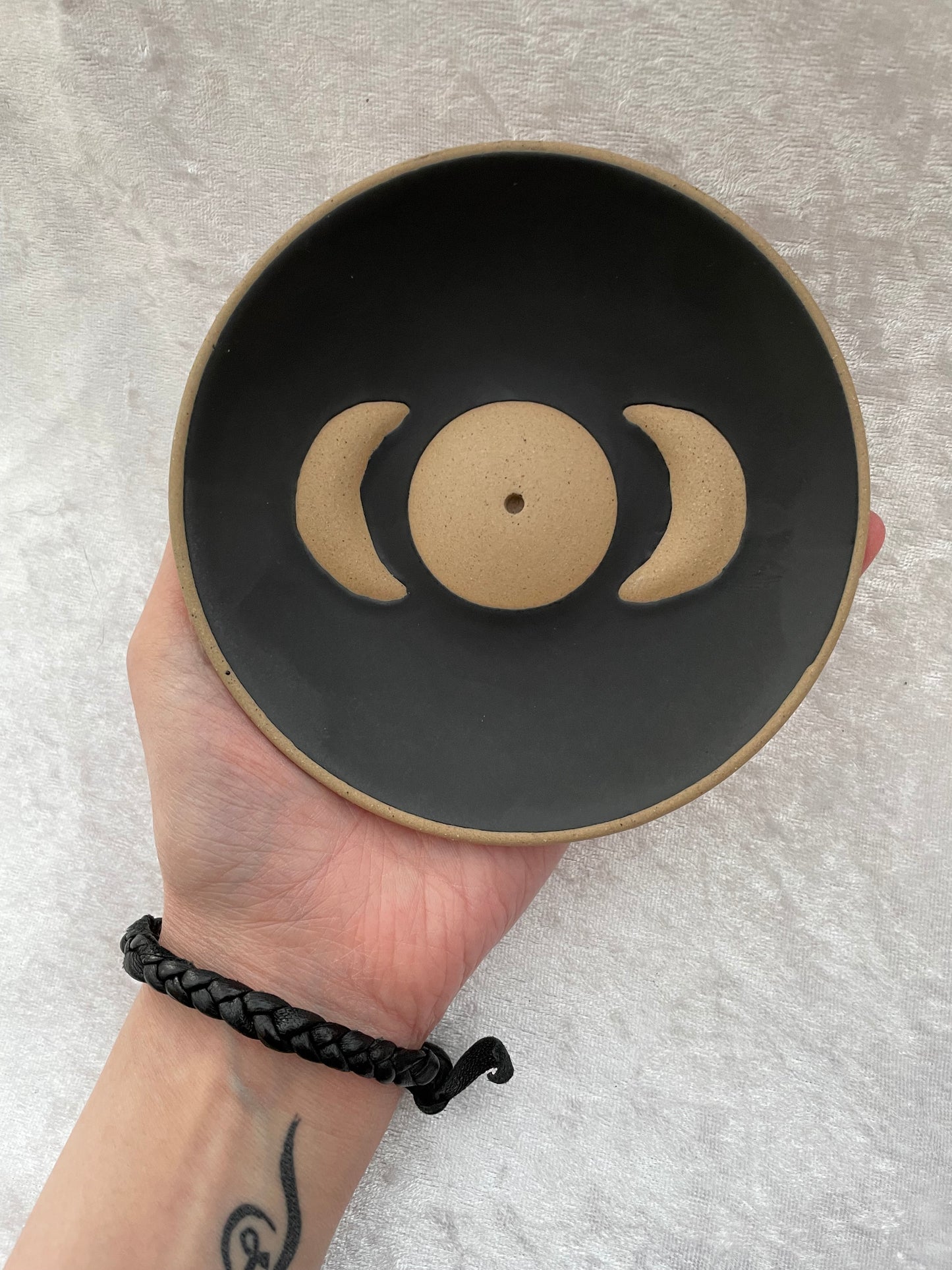 Triple Moon Incense Dish