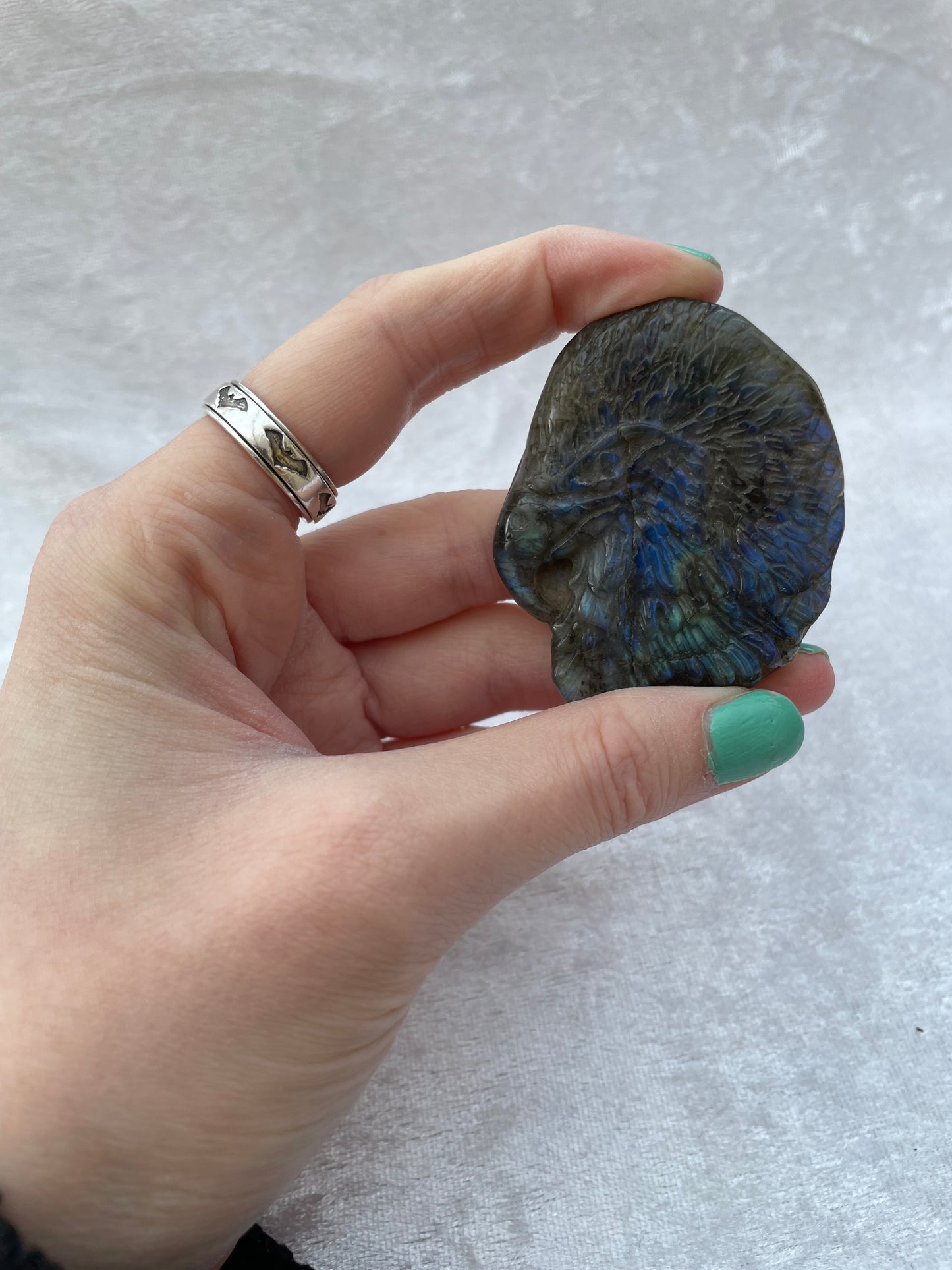 Labradorite Eagle Head