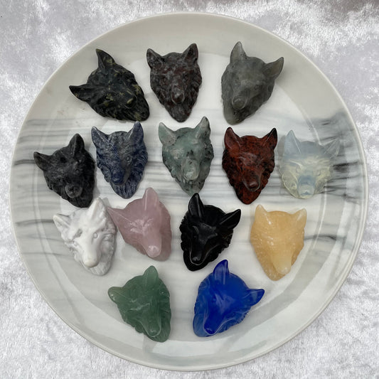 Crystal Wolf Heads
