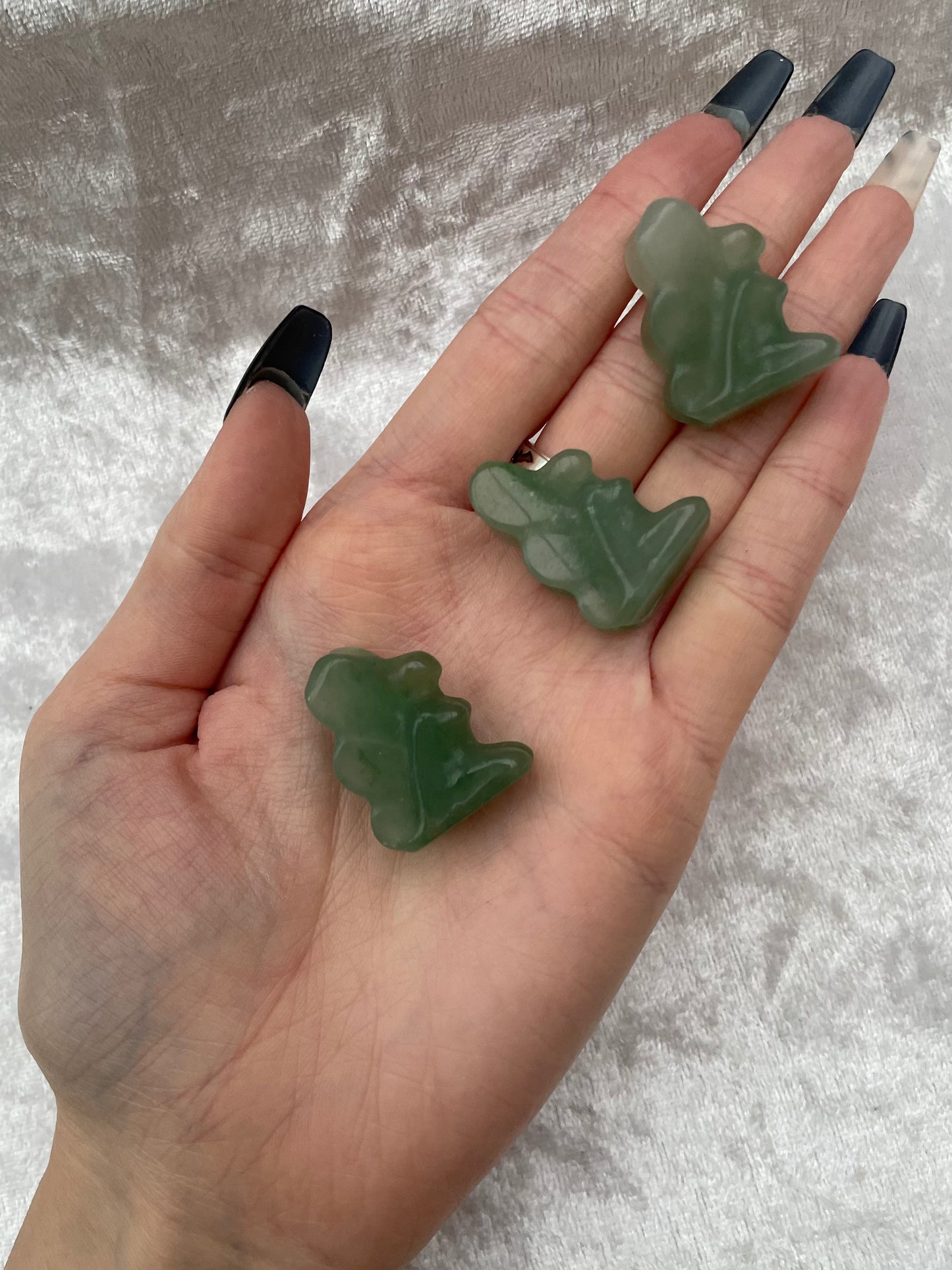 Green Aventurine Fairy Carvings