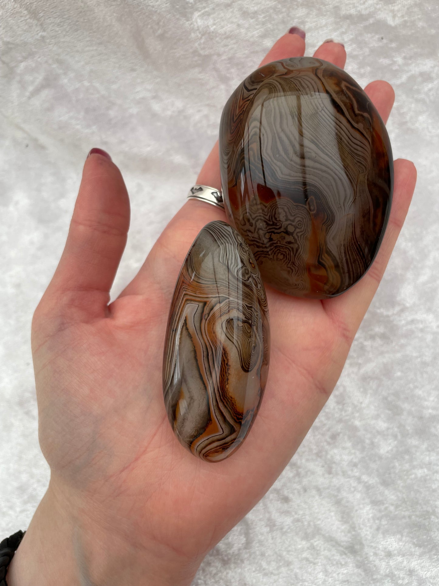 Sardonyx Freeform Palmstone Gallets