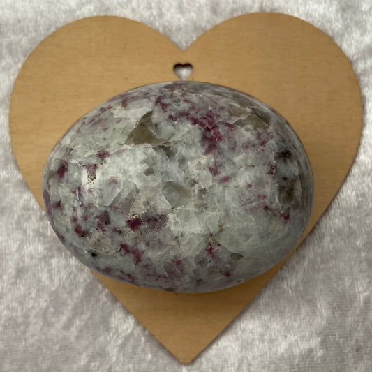 Large Pink Tourmaline In Quartz Palmstone Gallet