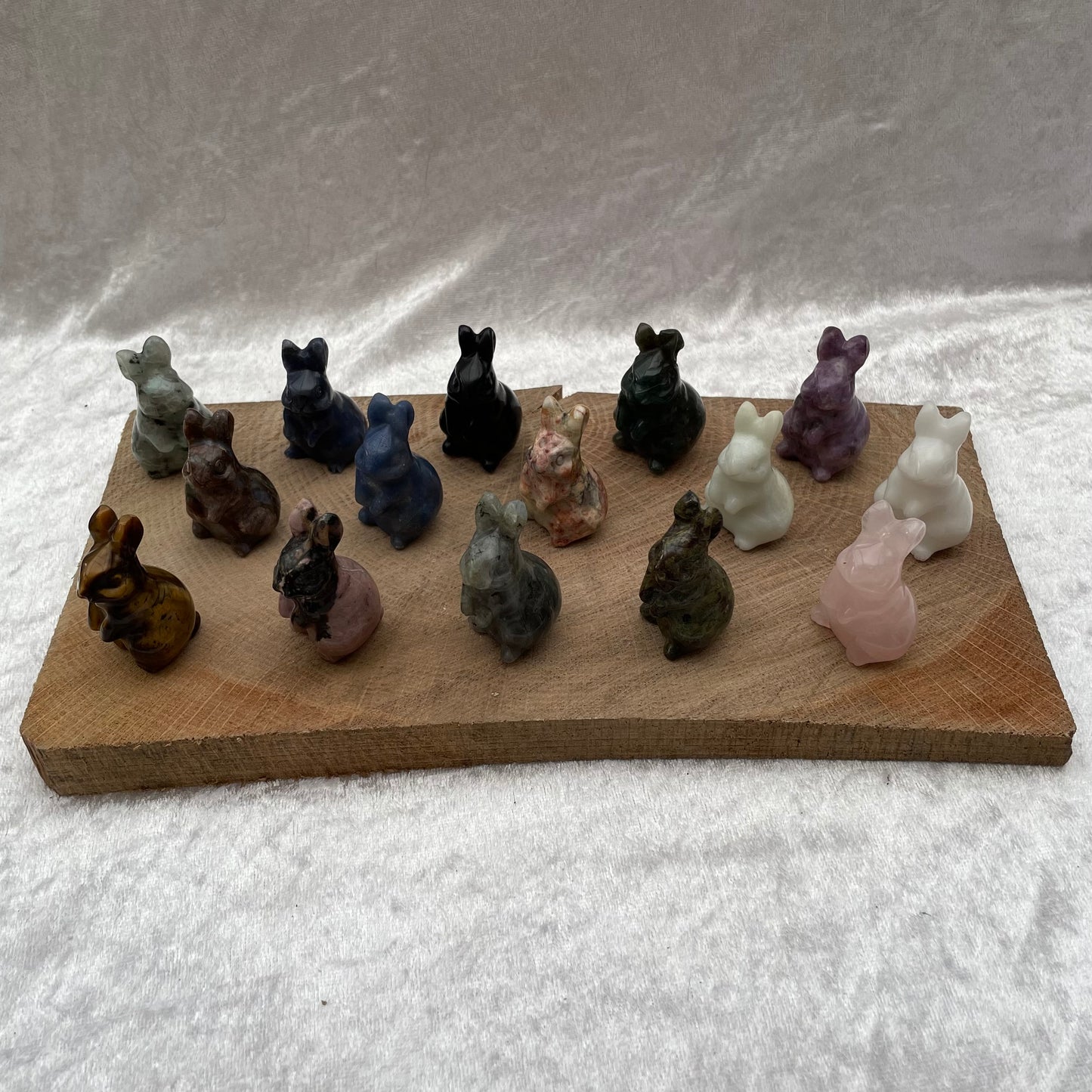 Crystal Bunny Rabbit Carvings