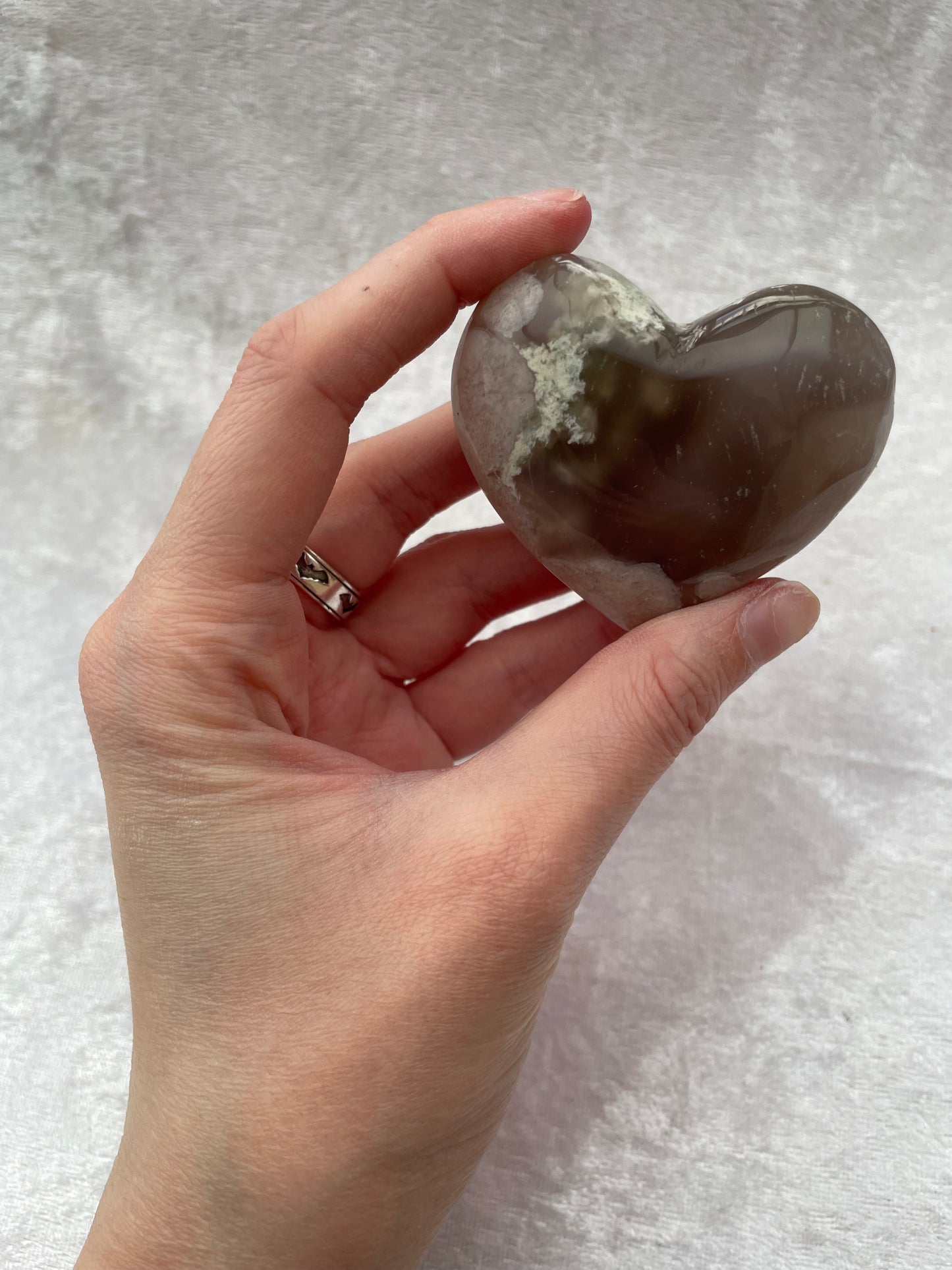 Blossom Agate Heart