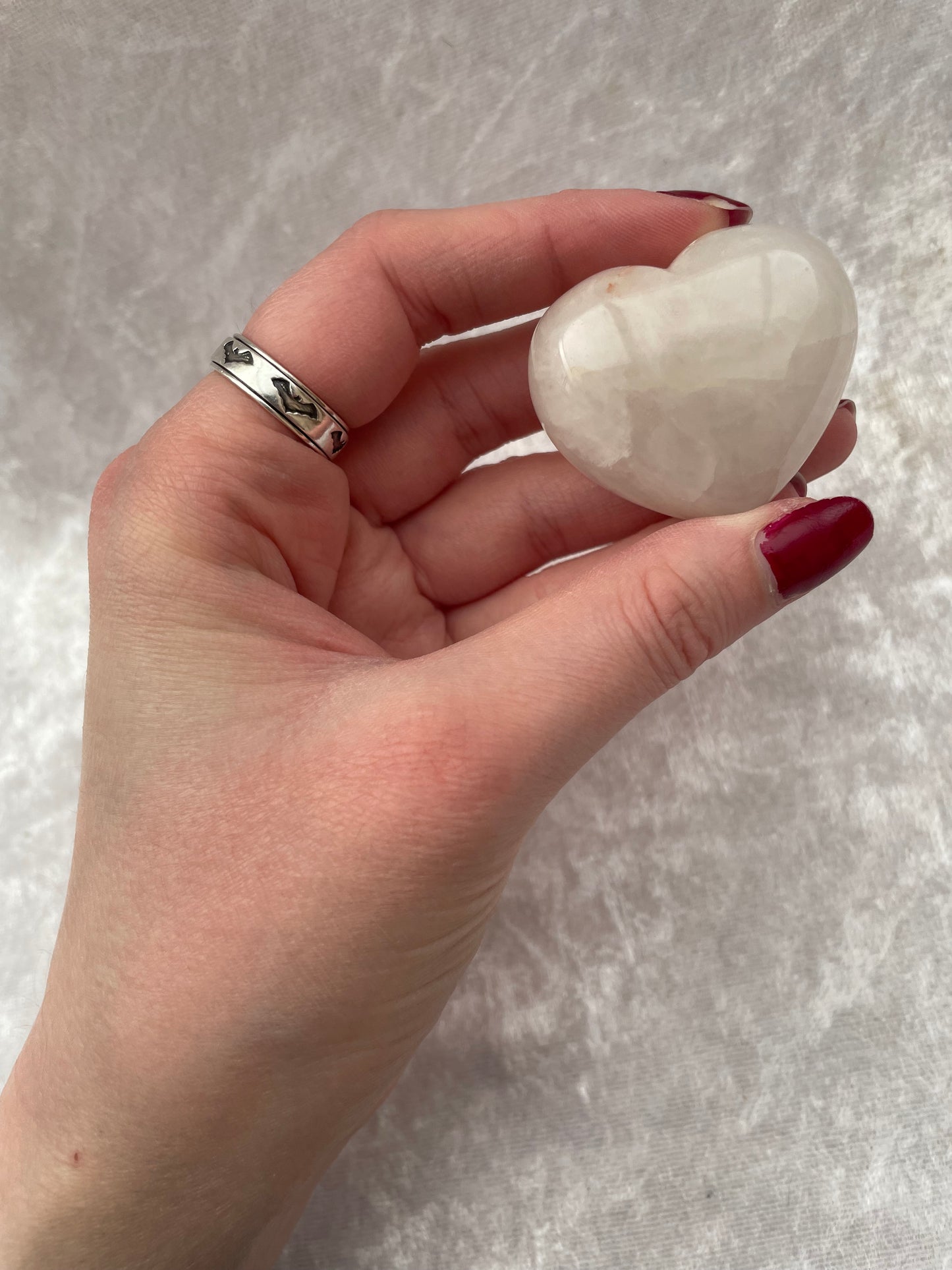 Milky Quartz Heart