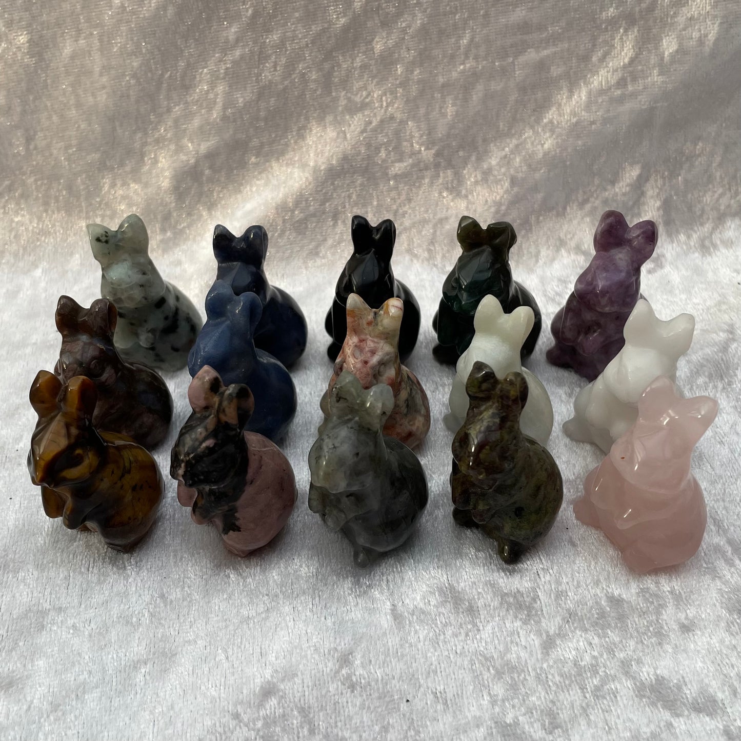 Crystal Bunny Rabbit Carvings