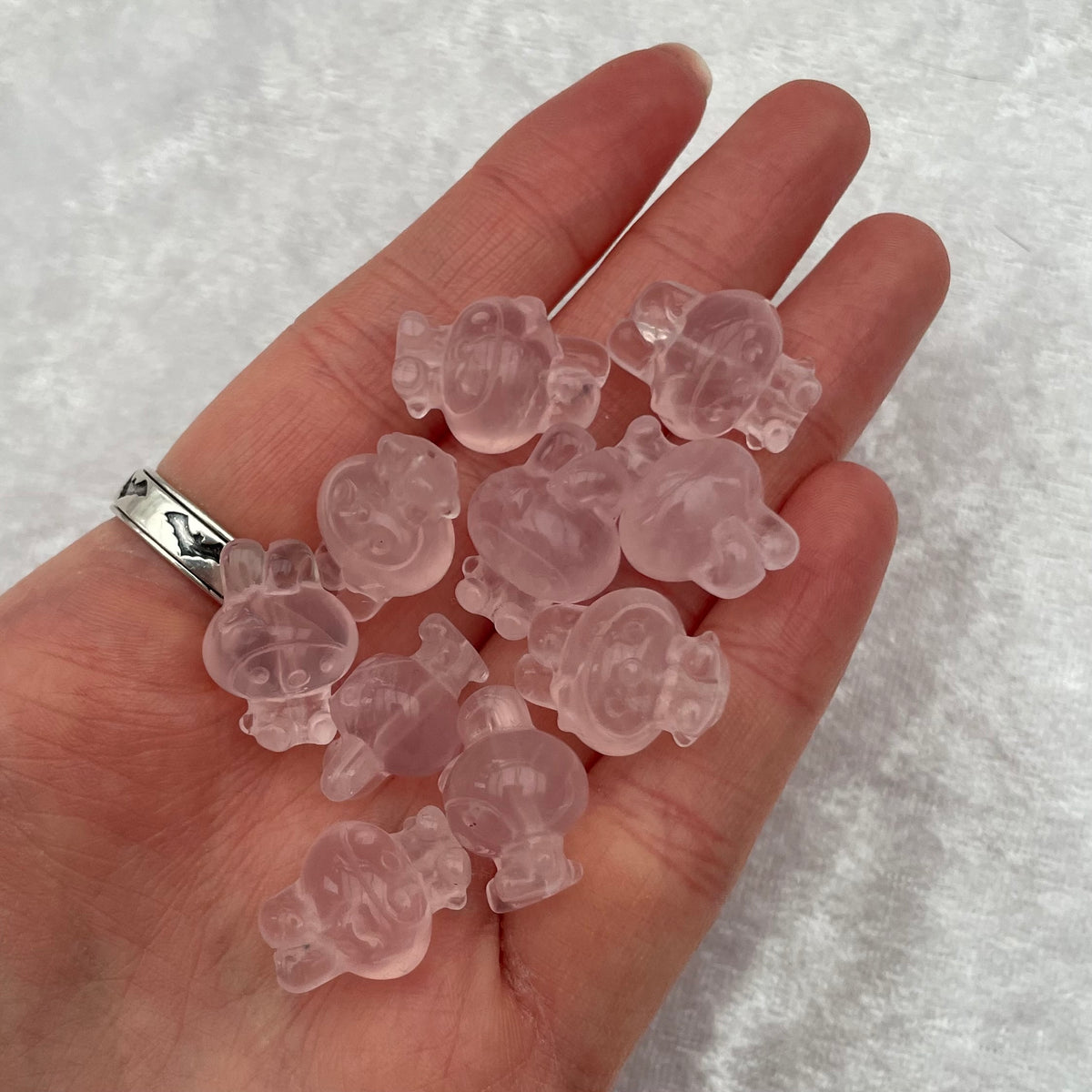 Mini Rose Quartz Sanrio My Melody Carvings