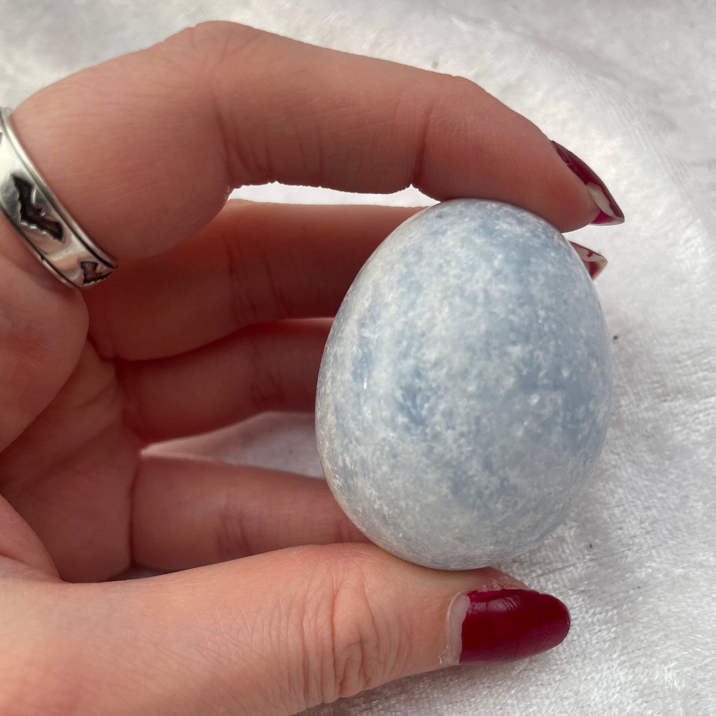 Blue Calcite Egg