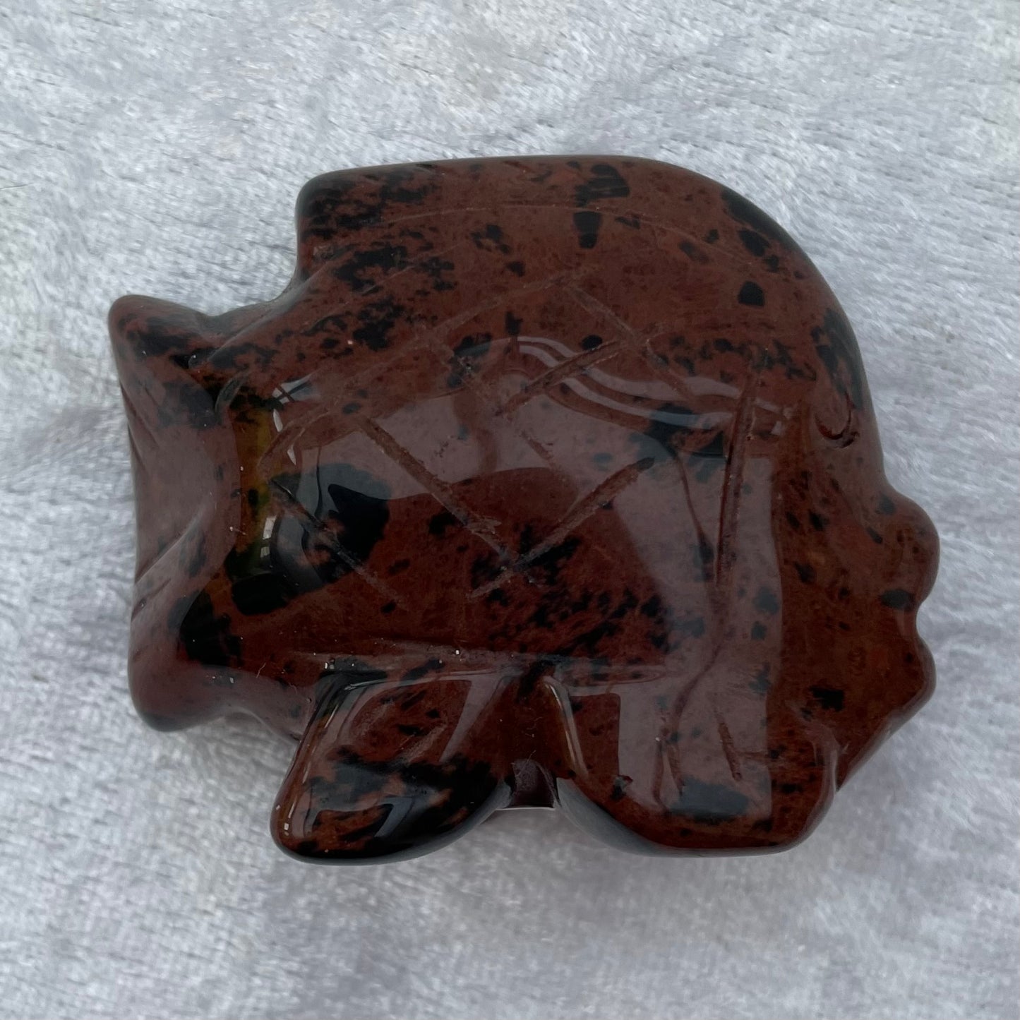 Mahogany Obsidian Fish