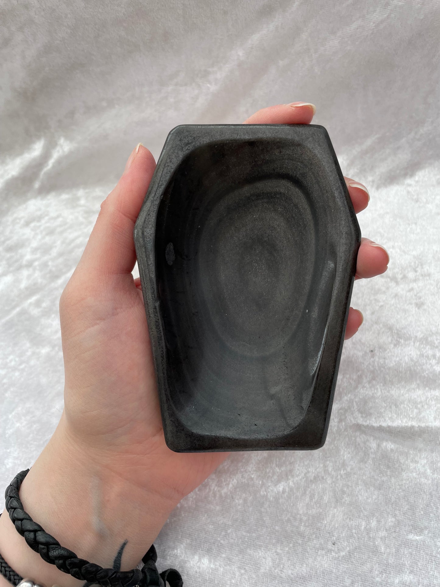 Sheen Obsidian Coffin Dish