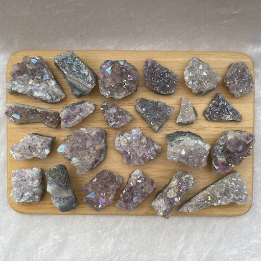 Aura Amethyst Clusters
