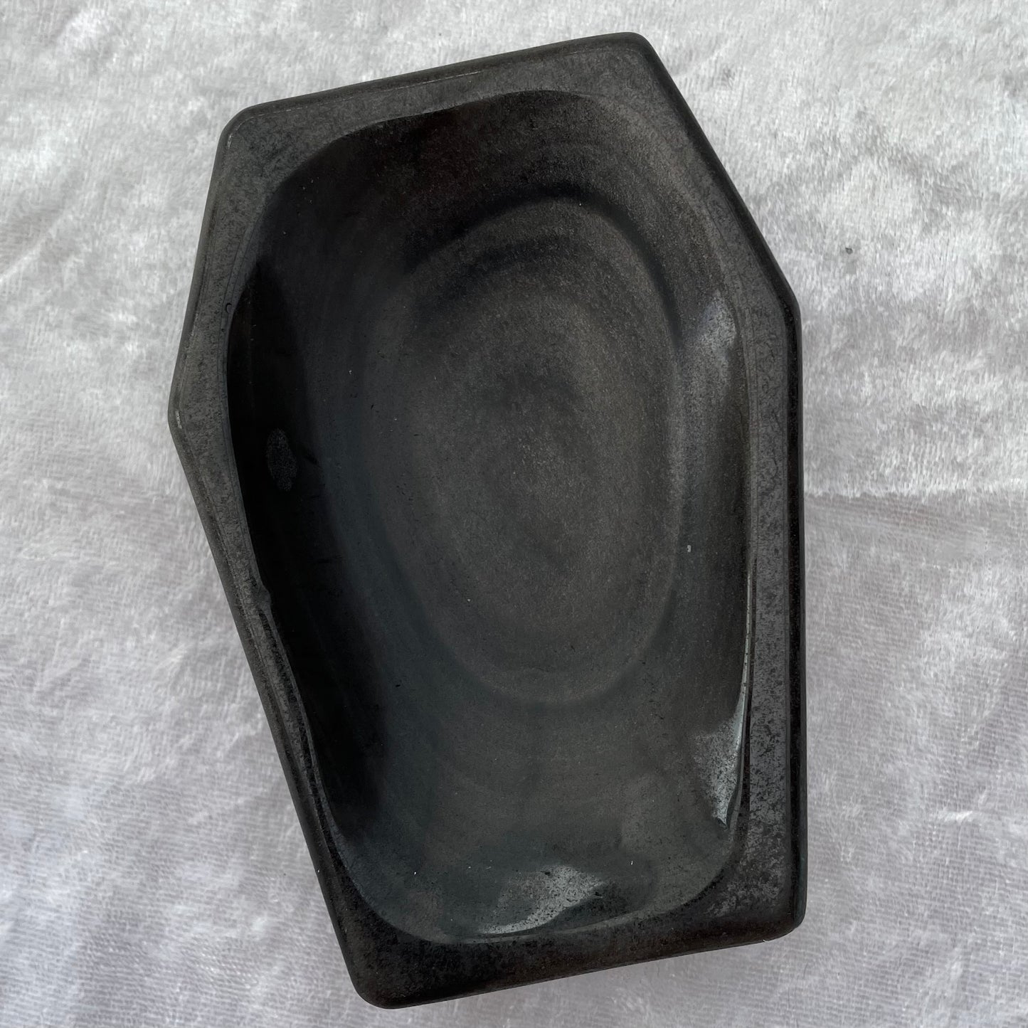 Sheen Obsidian Coffin Dish