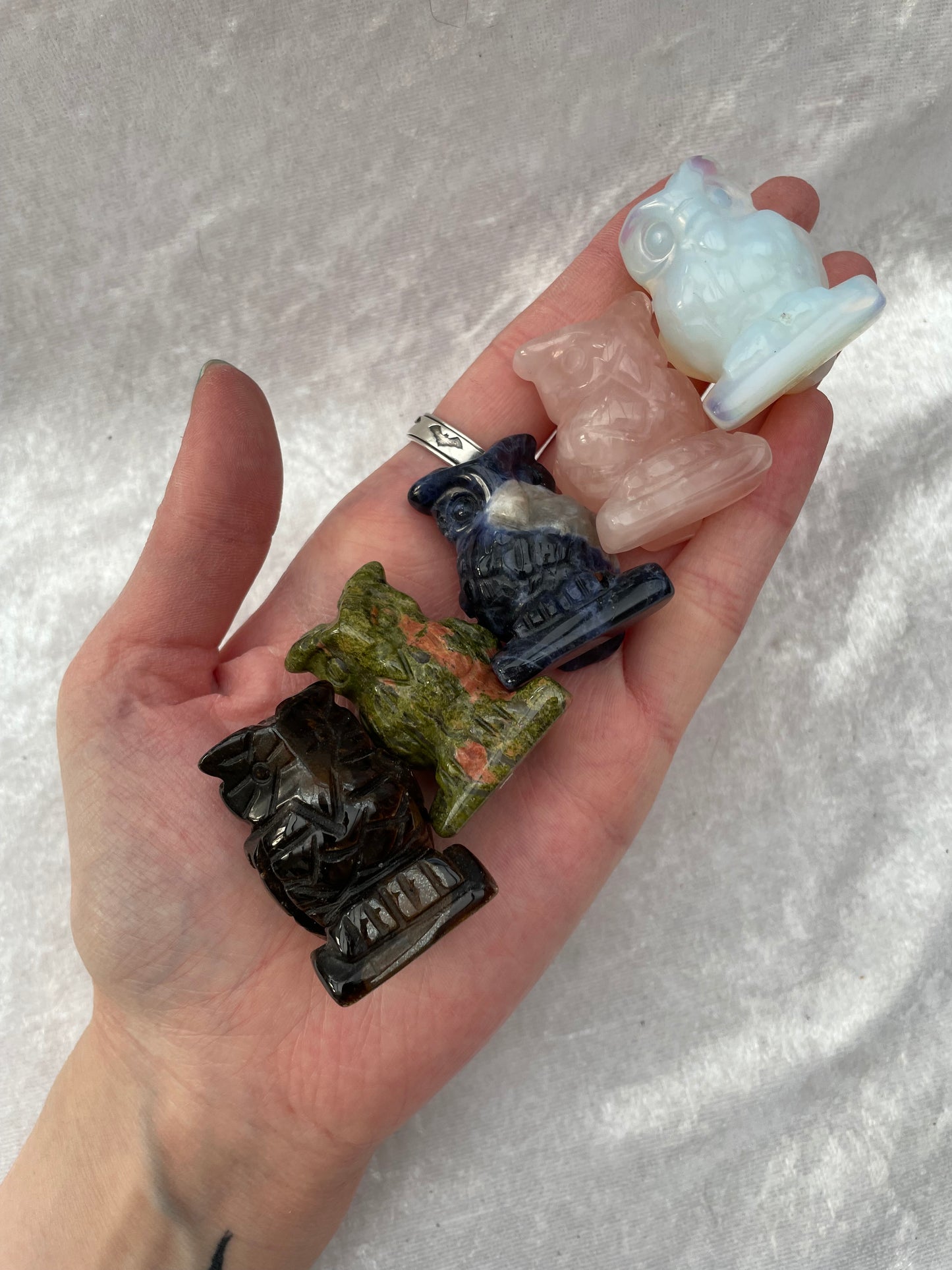 Crystal Owl Carvings