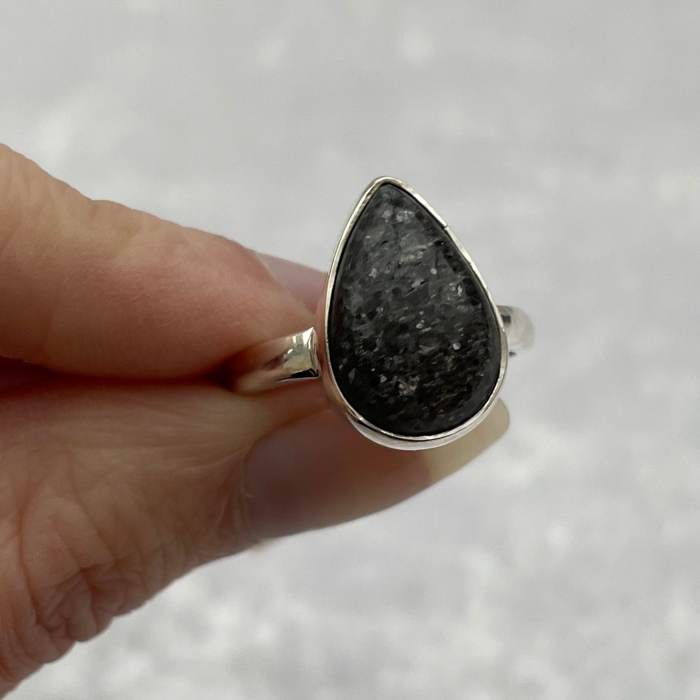 Black Sunstone Ring