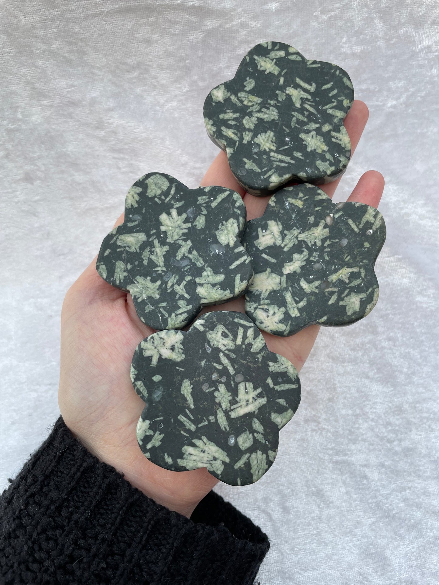 Chinese Writing Stone Flowers