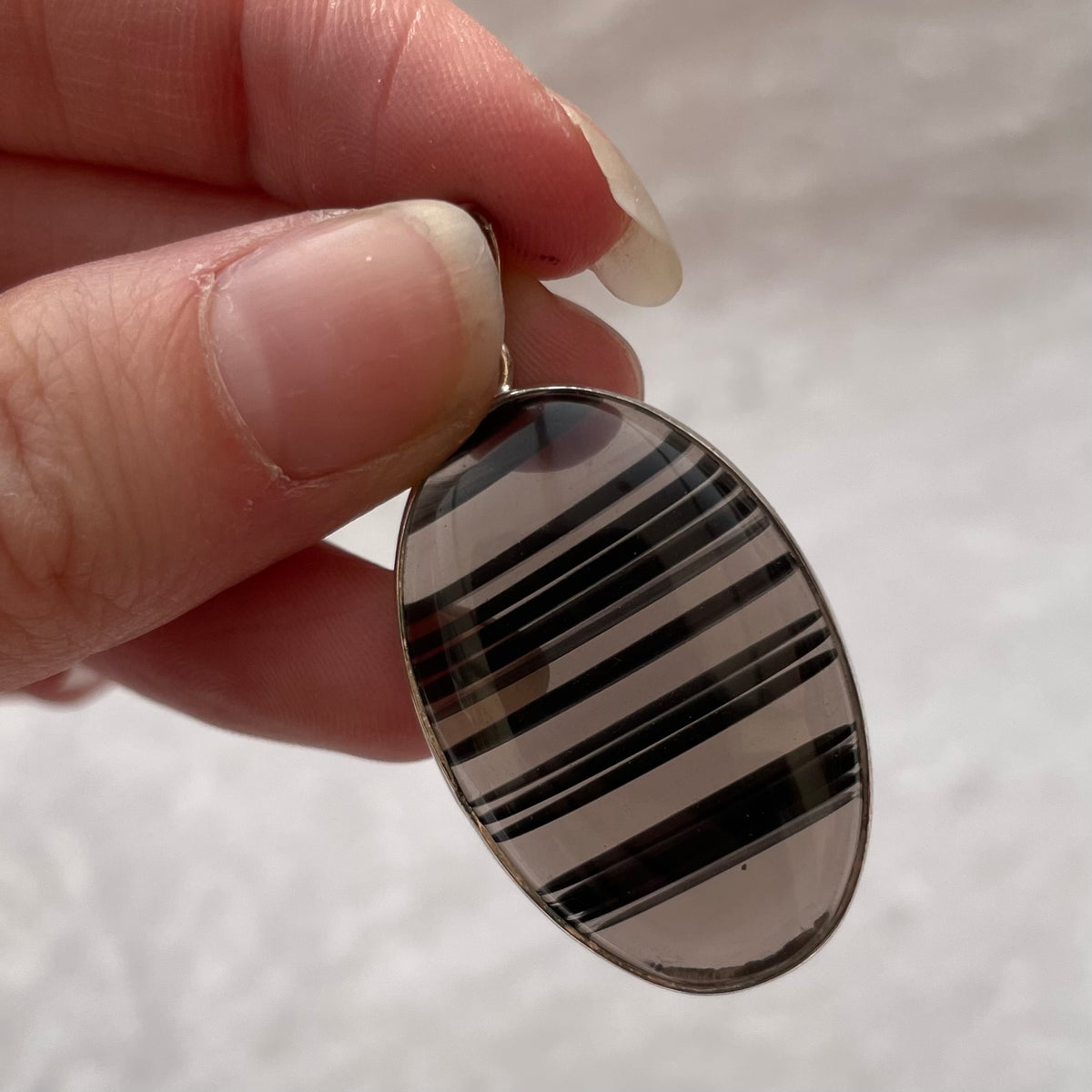 Midnight Lace Obsidian Pendant