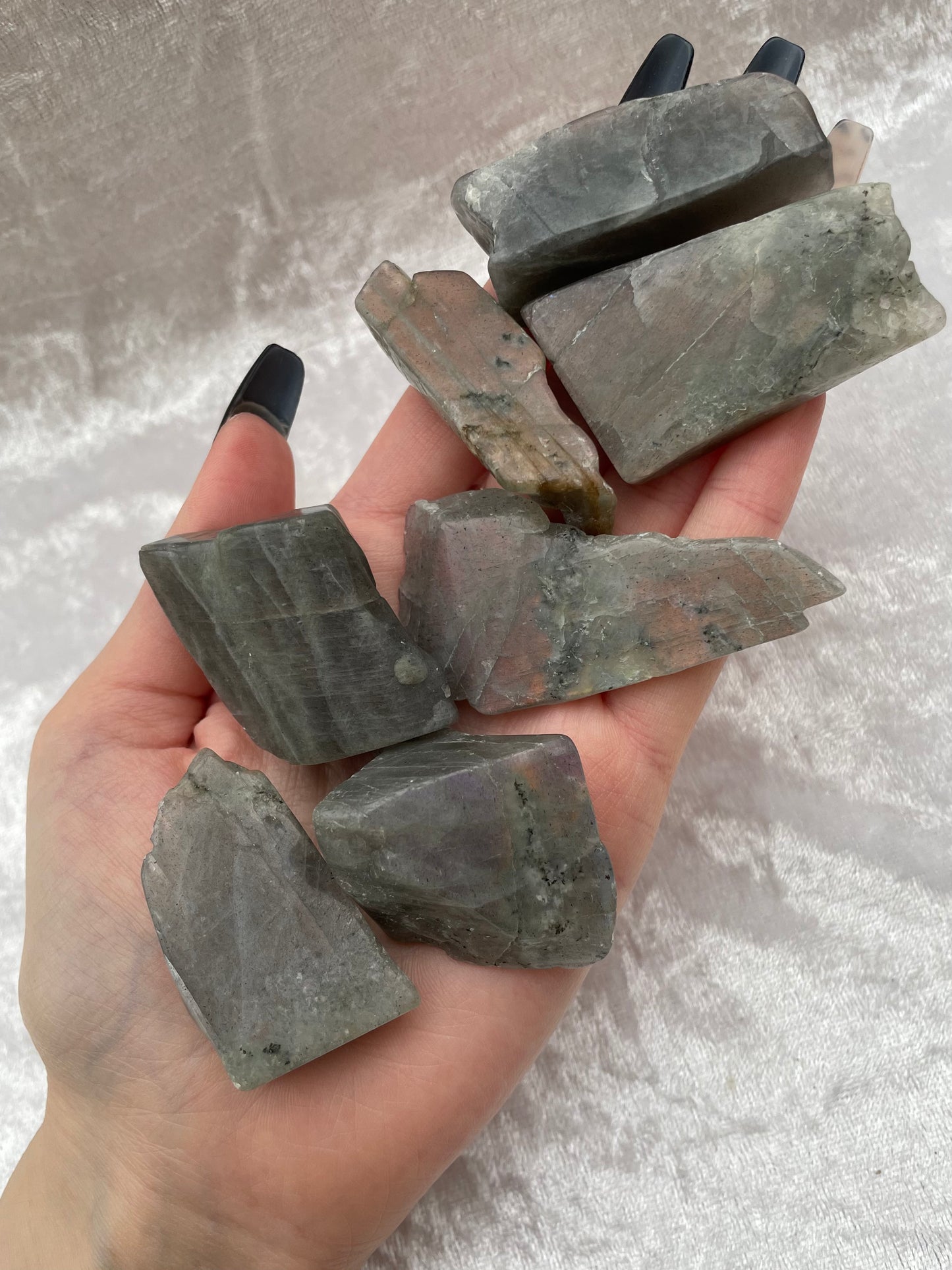 Purple Labradorite Polished Freeform Pieces