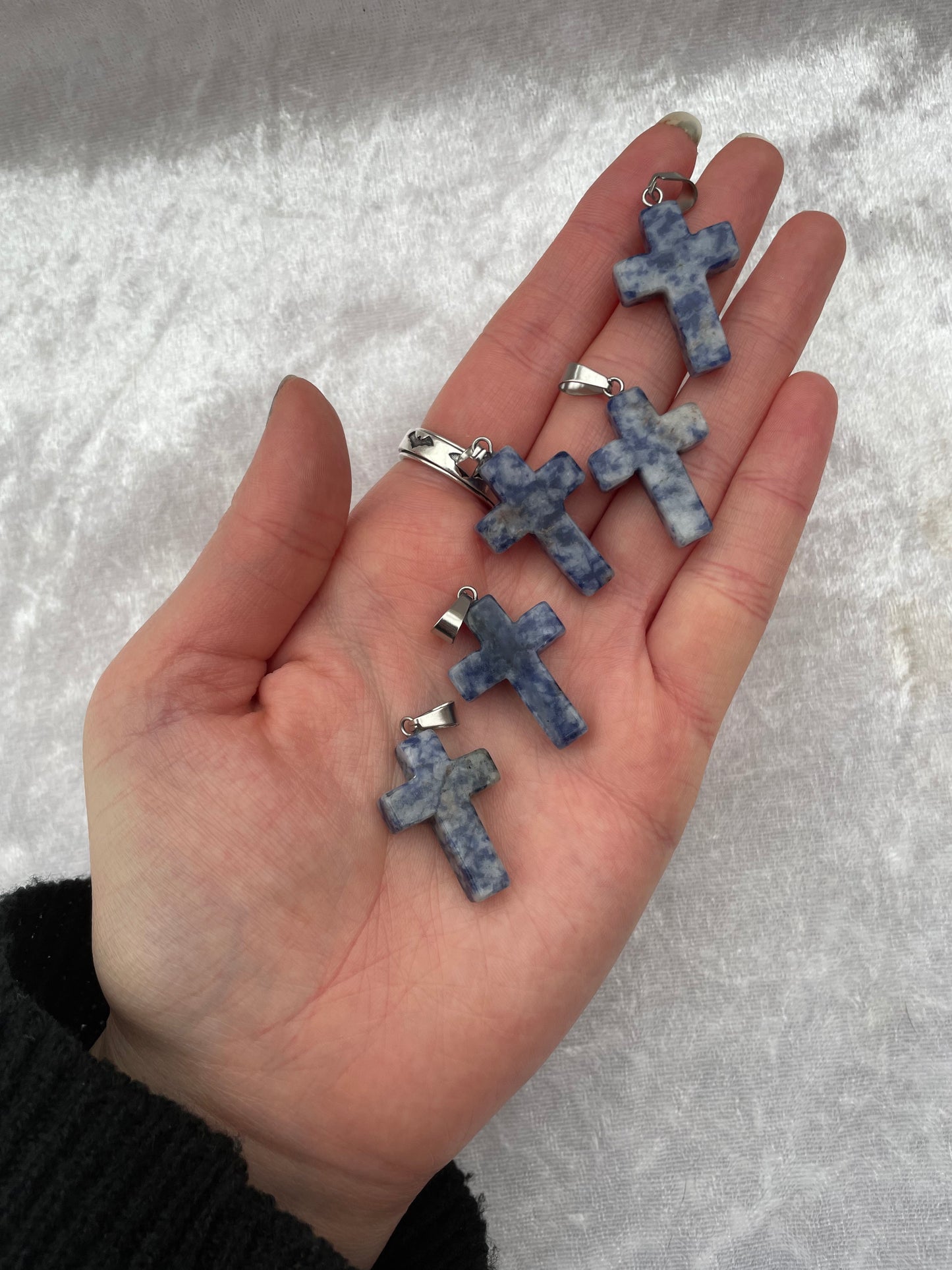 Sodalite Cross Pendants