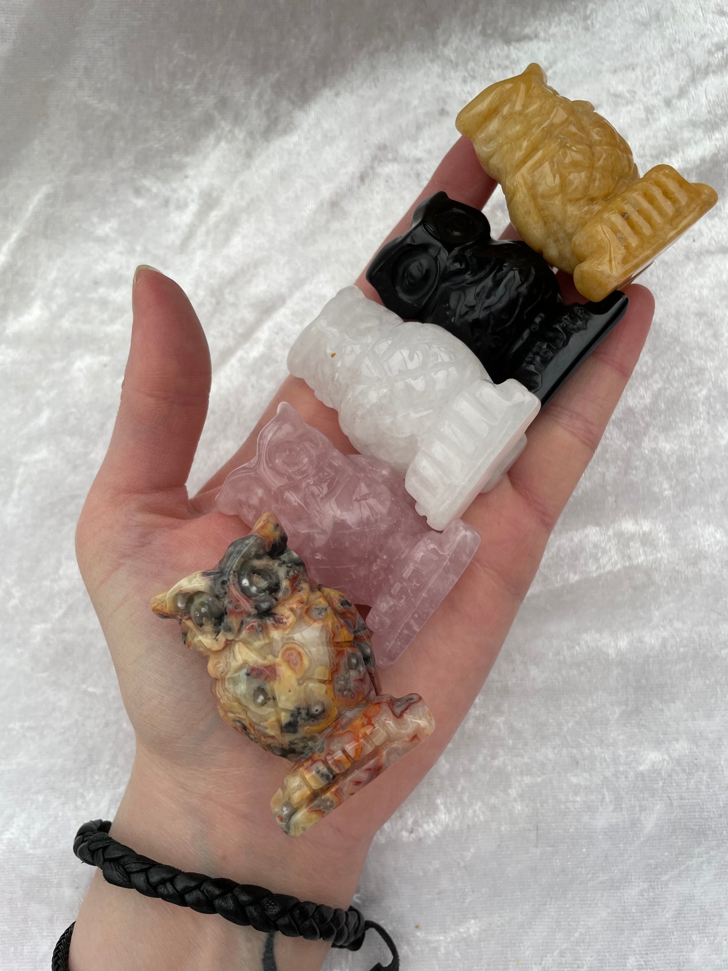 Crystal Owl Carvings