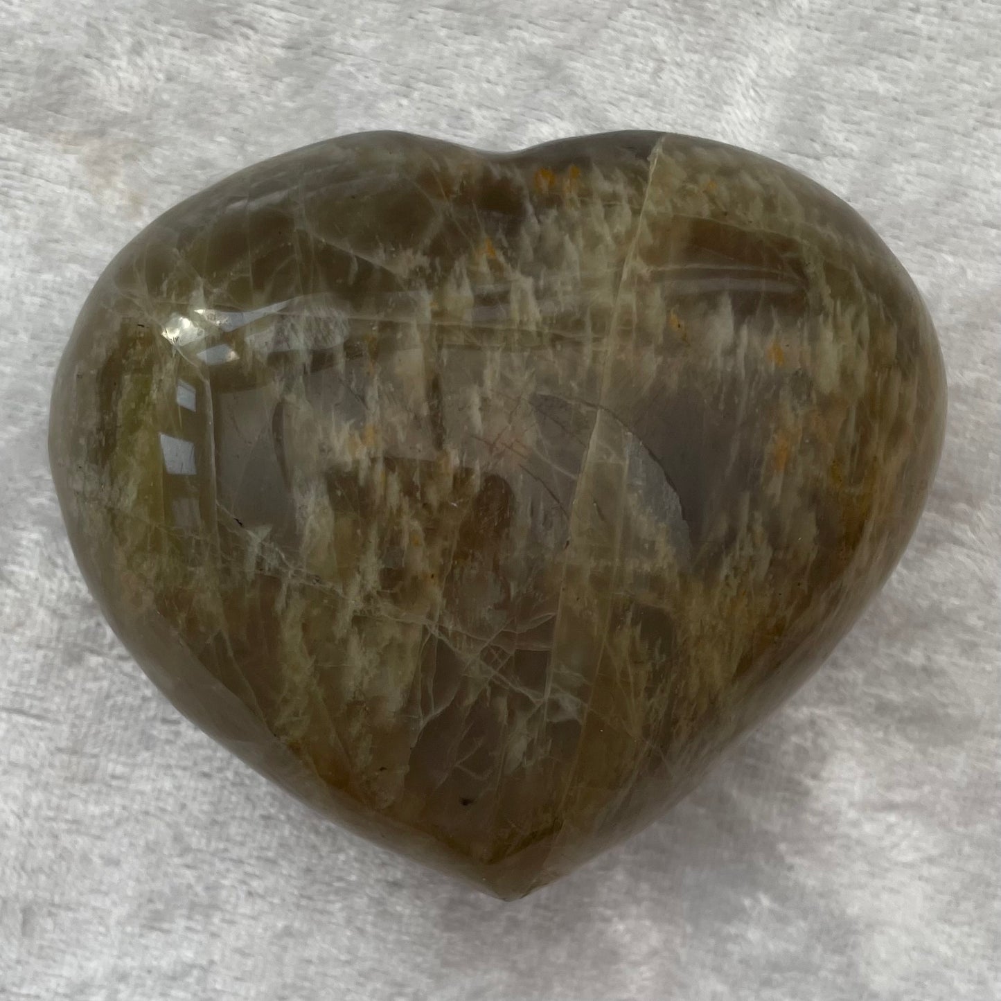 Black Moonstone Heart