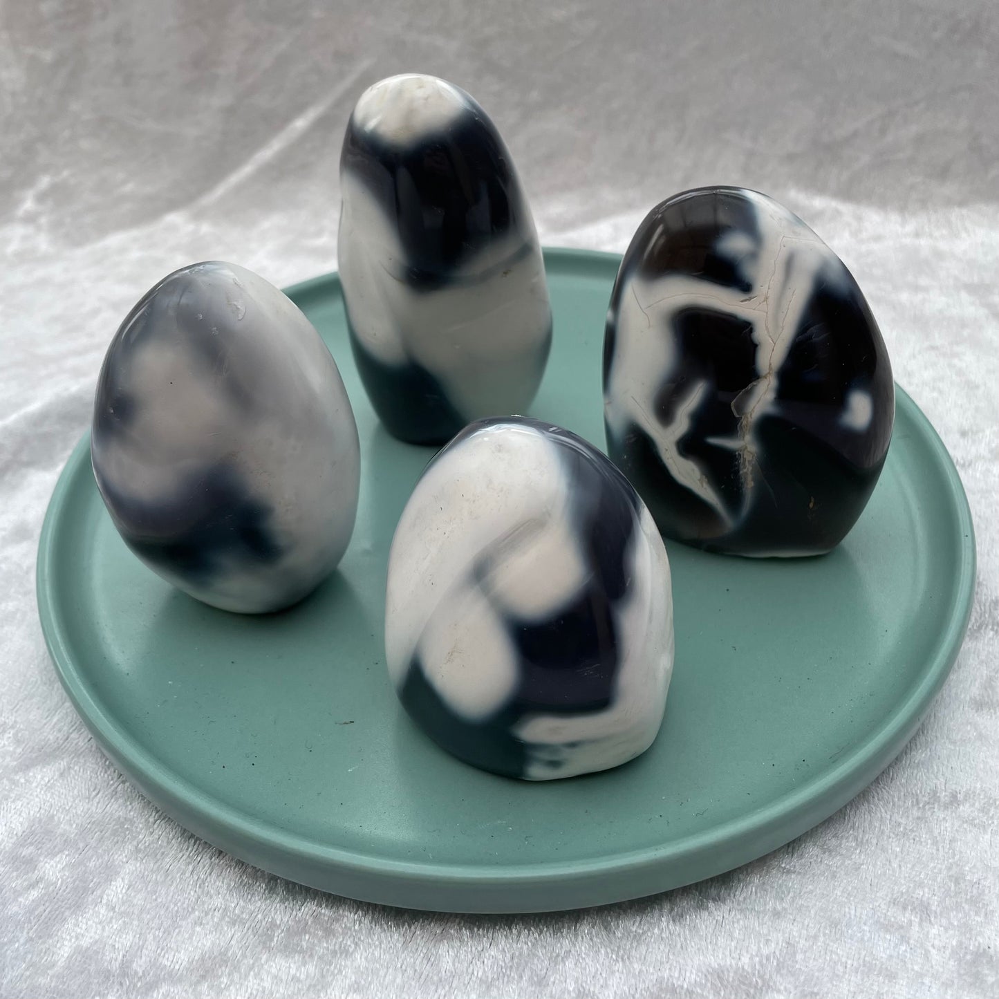 Orca Agate Freeforms