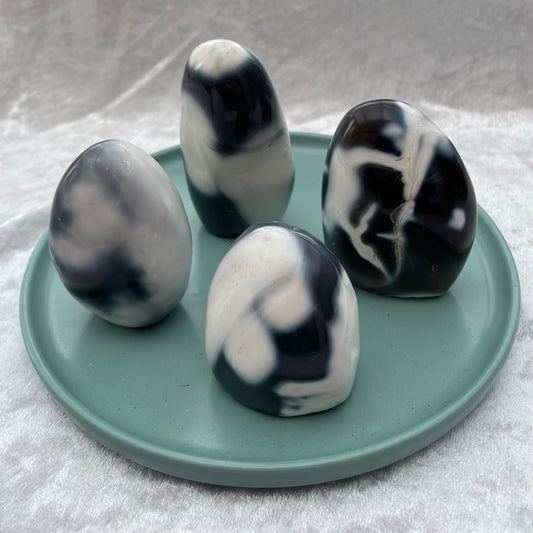 Orca Agate Freeforms