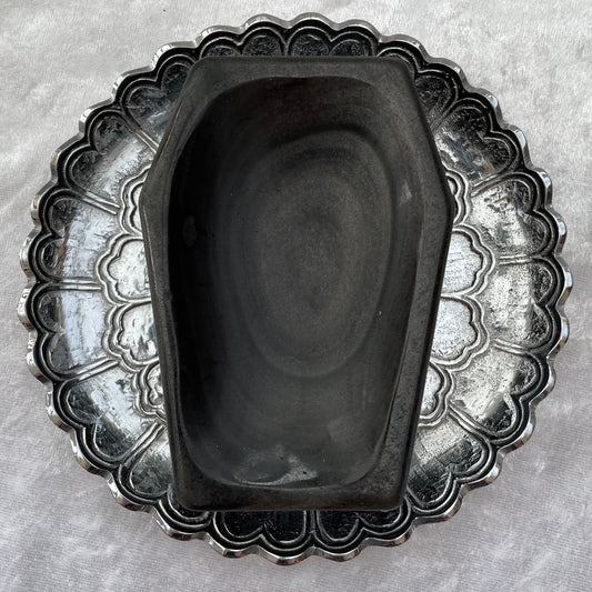 Sheen Obsidian Coffin Dish