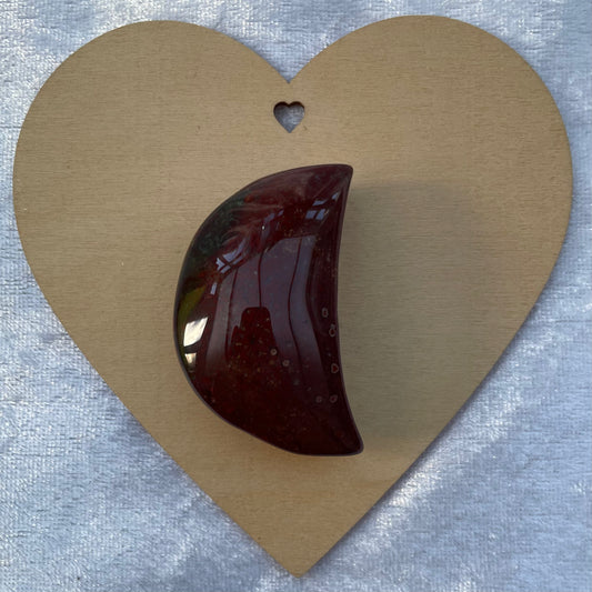 Red Moss Agate Moon