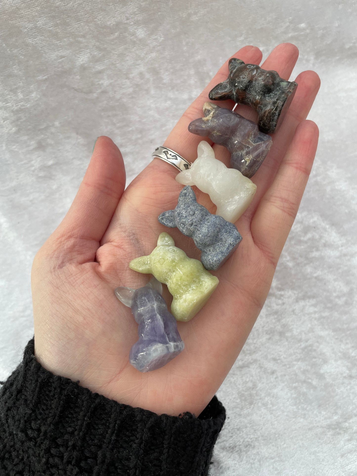 Crystal Pokémon Eevee Carvings