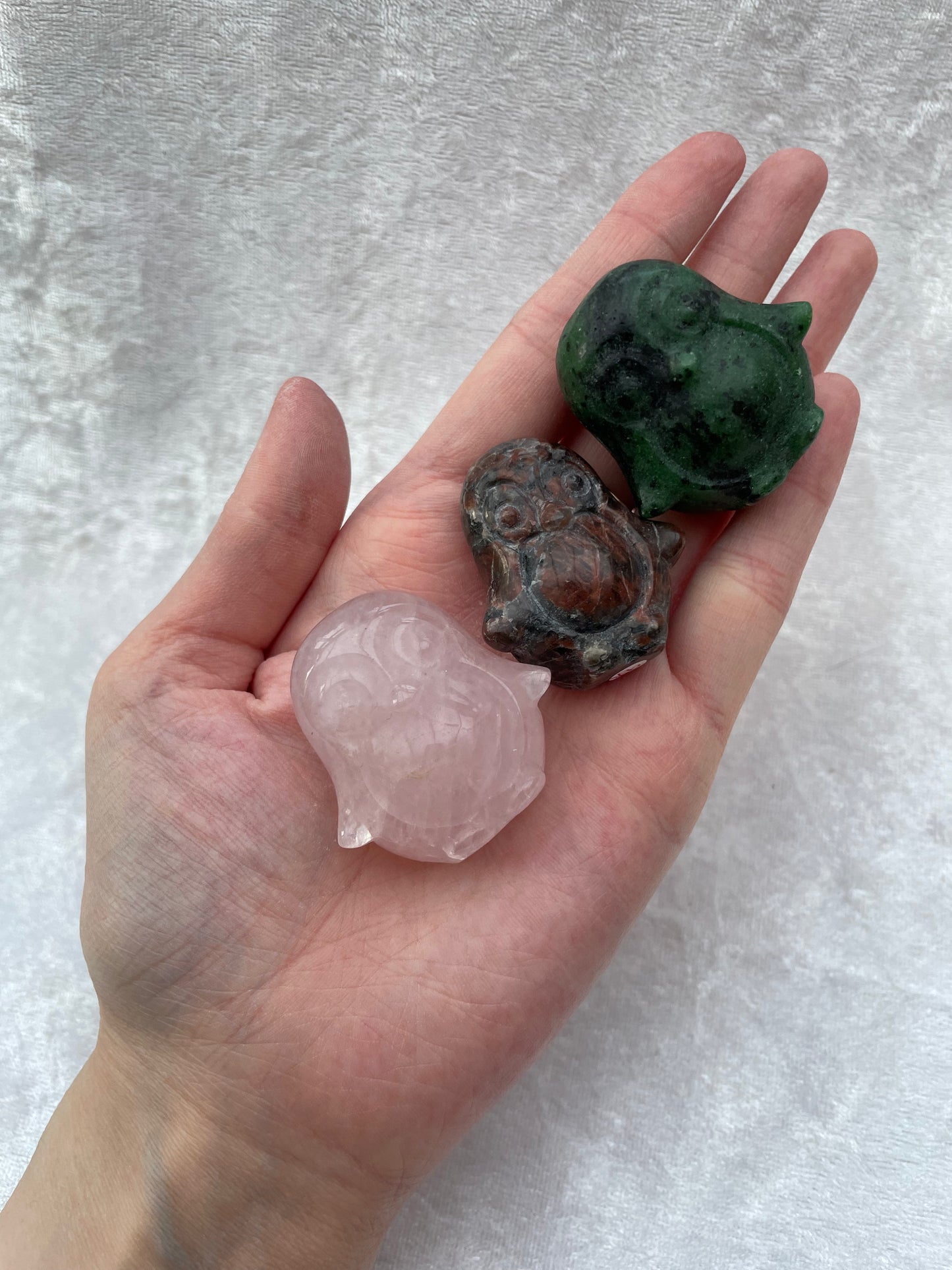 Crystal Penguin Carvings