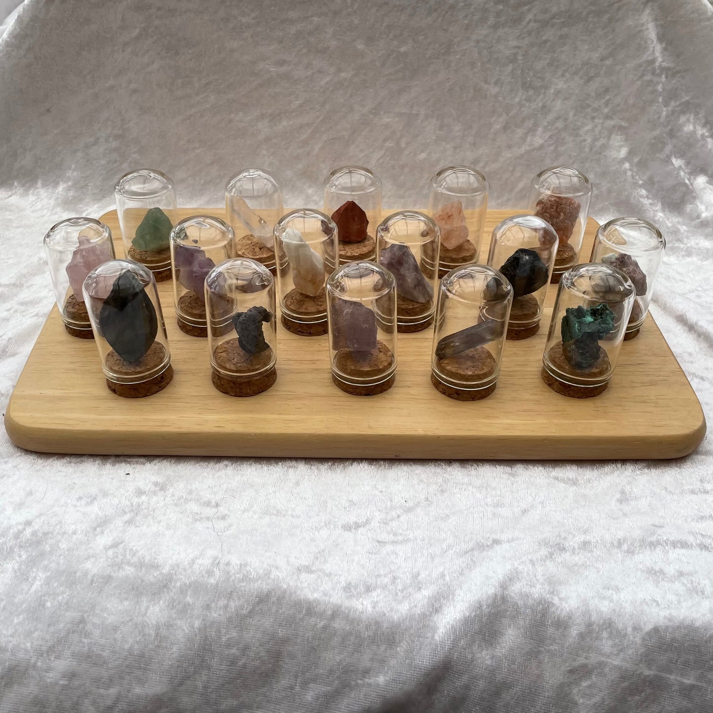 Rough Crystals in Glass Domes