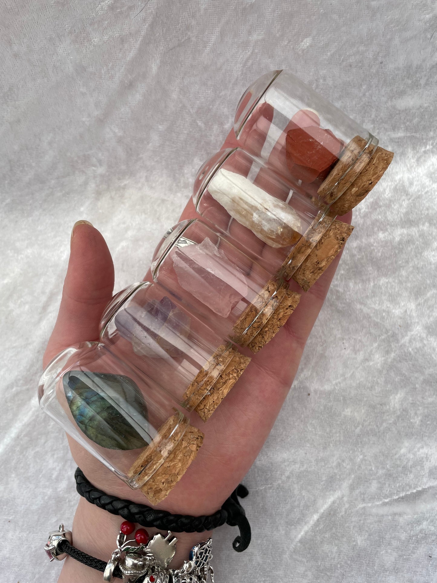 Rough Crystals in Glass Domes