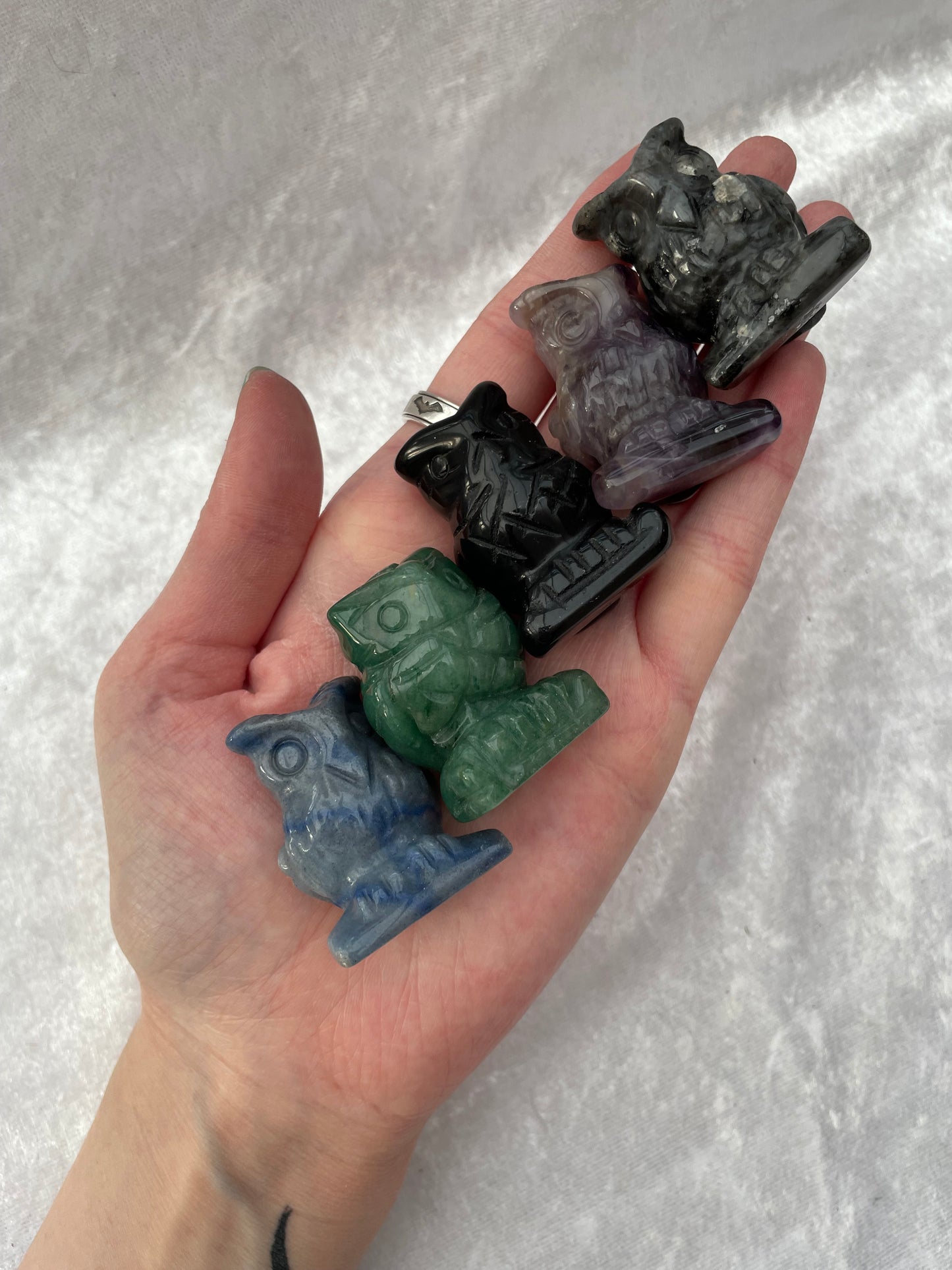 Crystal Owl Carvings