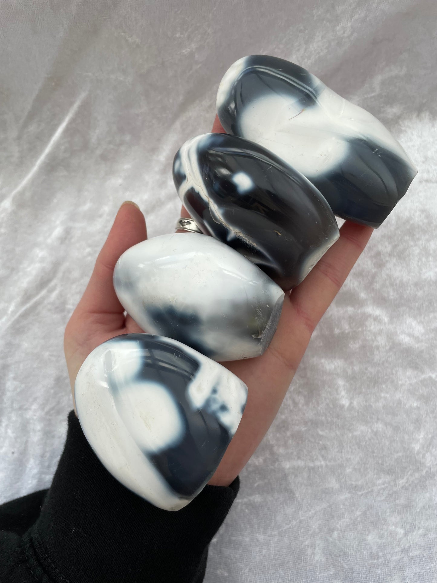 Orca Agate Freeforms