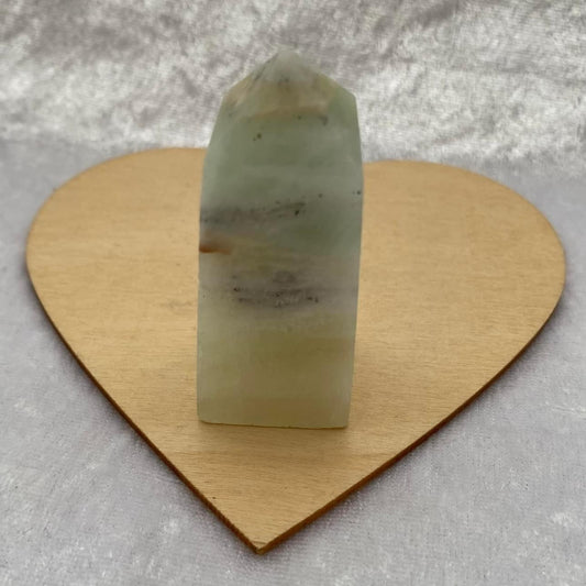 Pistachio Calcite Mini Obelisk