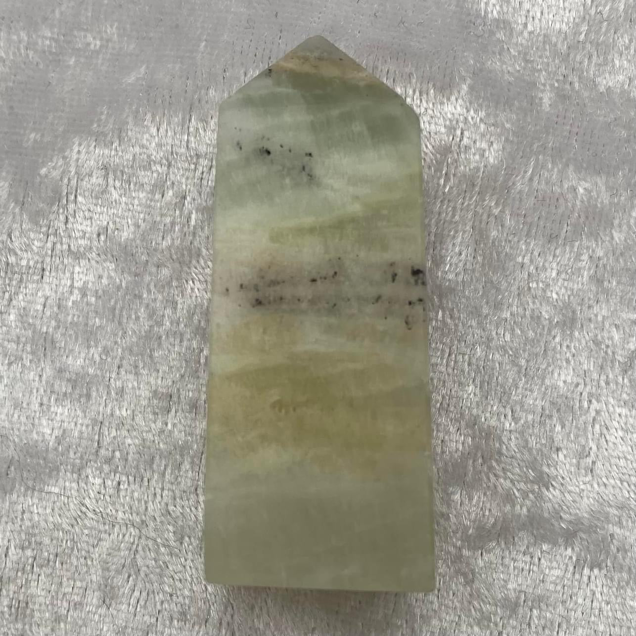 Pistachio Calcite Mini Obelisk