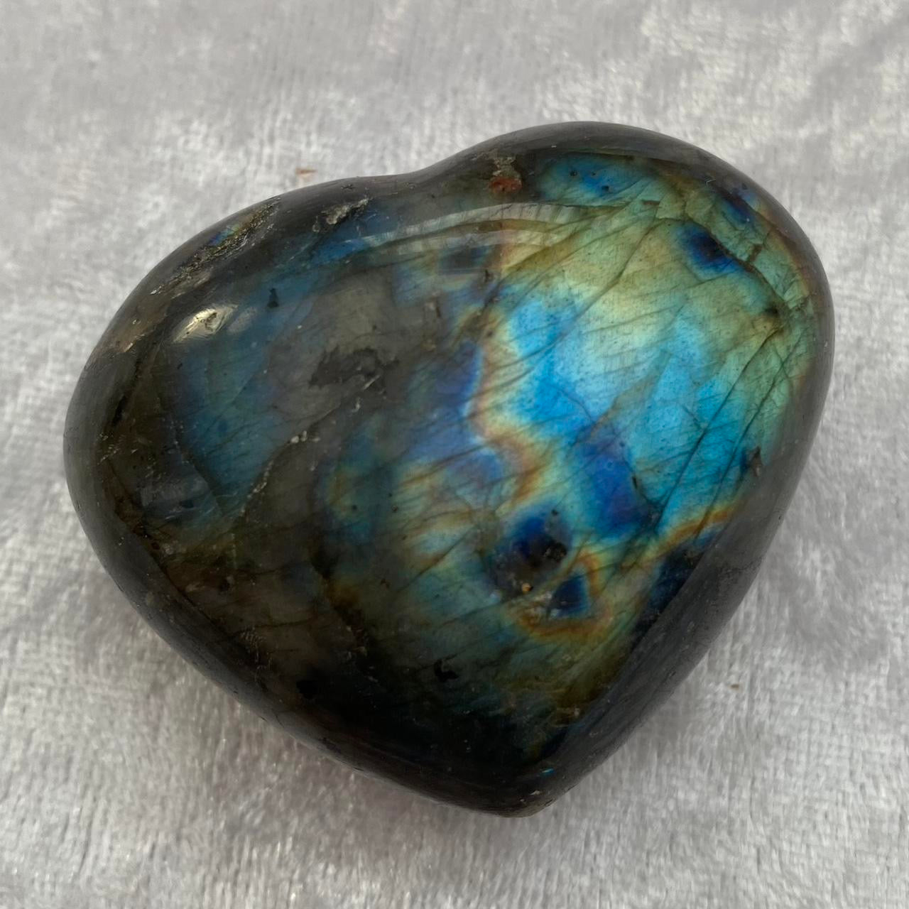 Labradorite Heart