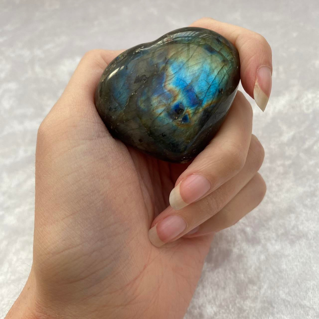 Labradorite Heart