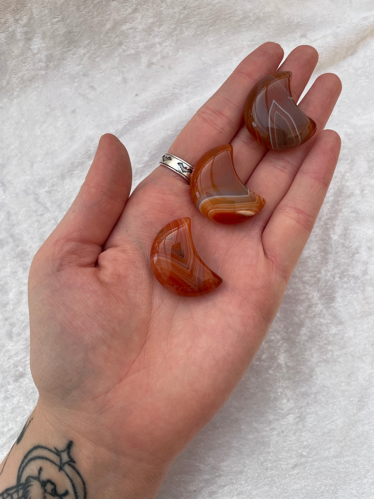 Mini Carnelian Moons