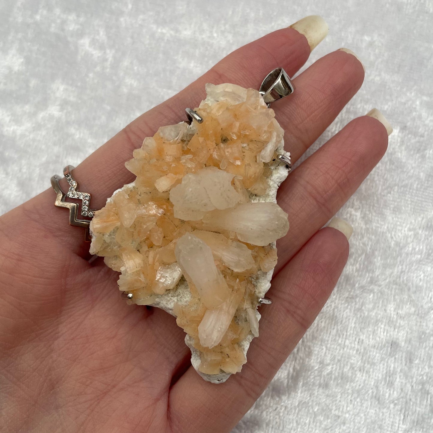 Stilbite Cluster Pendant