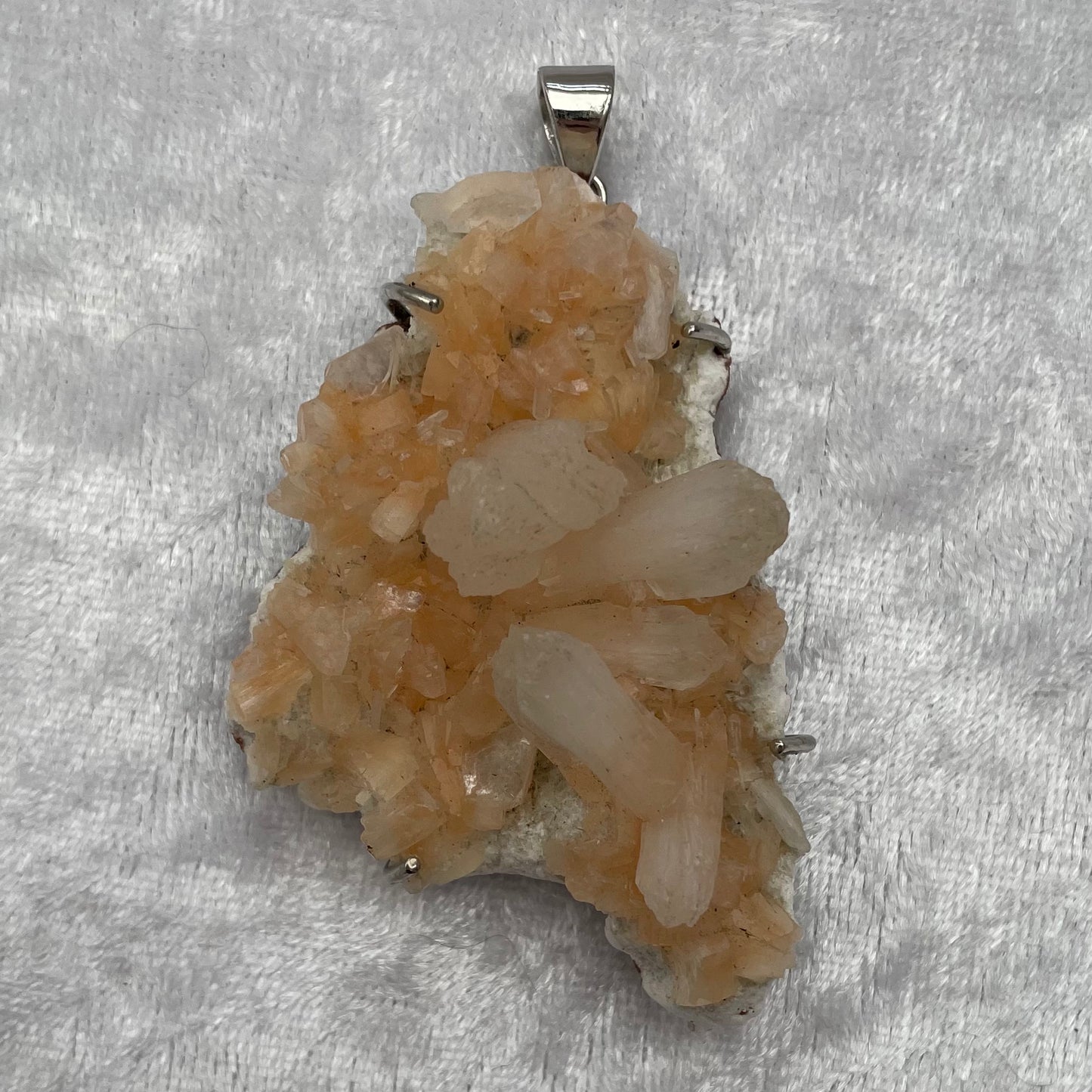 Stilbite Cluster Pendant