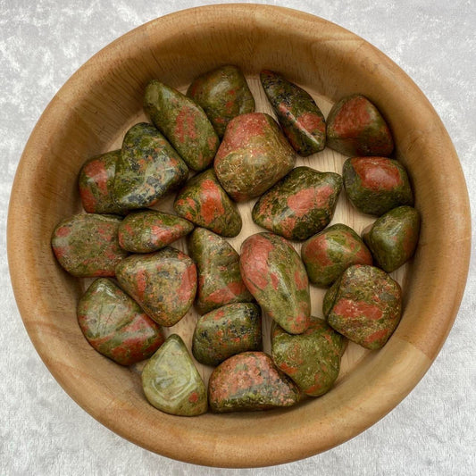 Unakite tumblestones