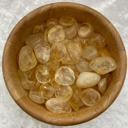 Heat Treated Citrine Tumblestones