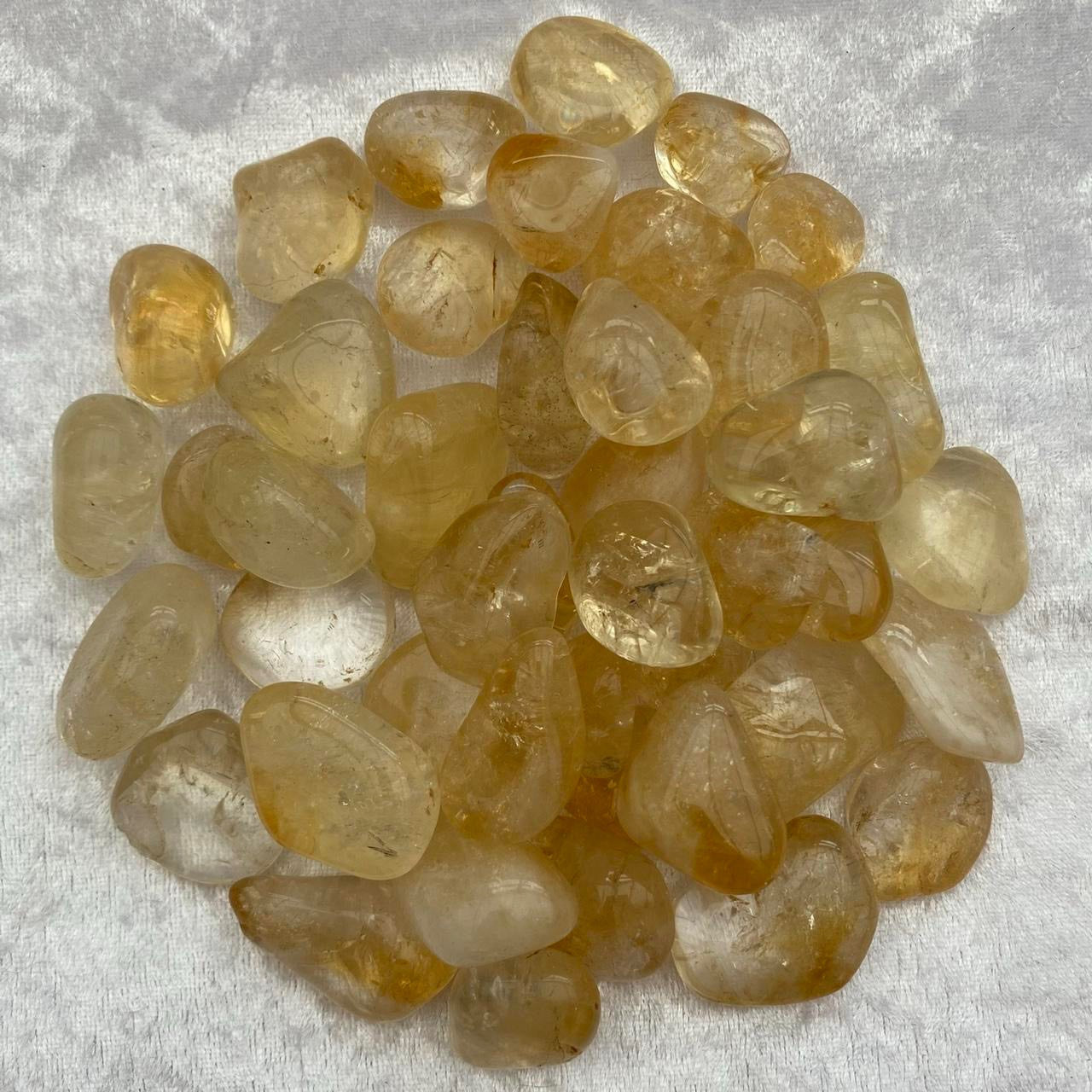 Heat Treated Citrine Tumblestones