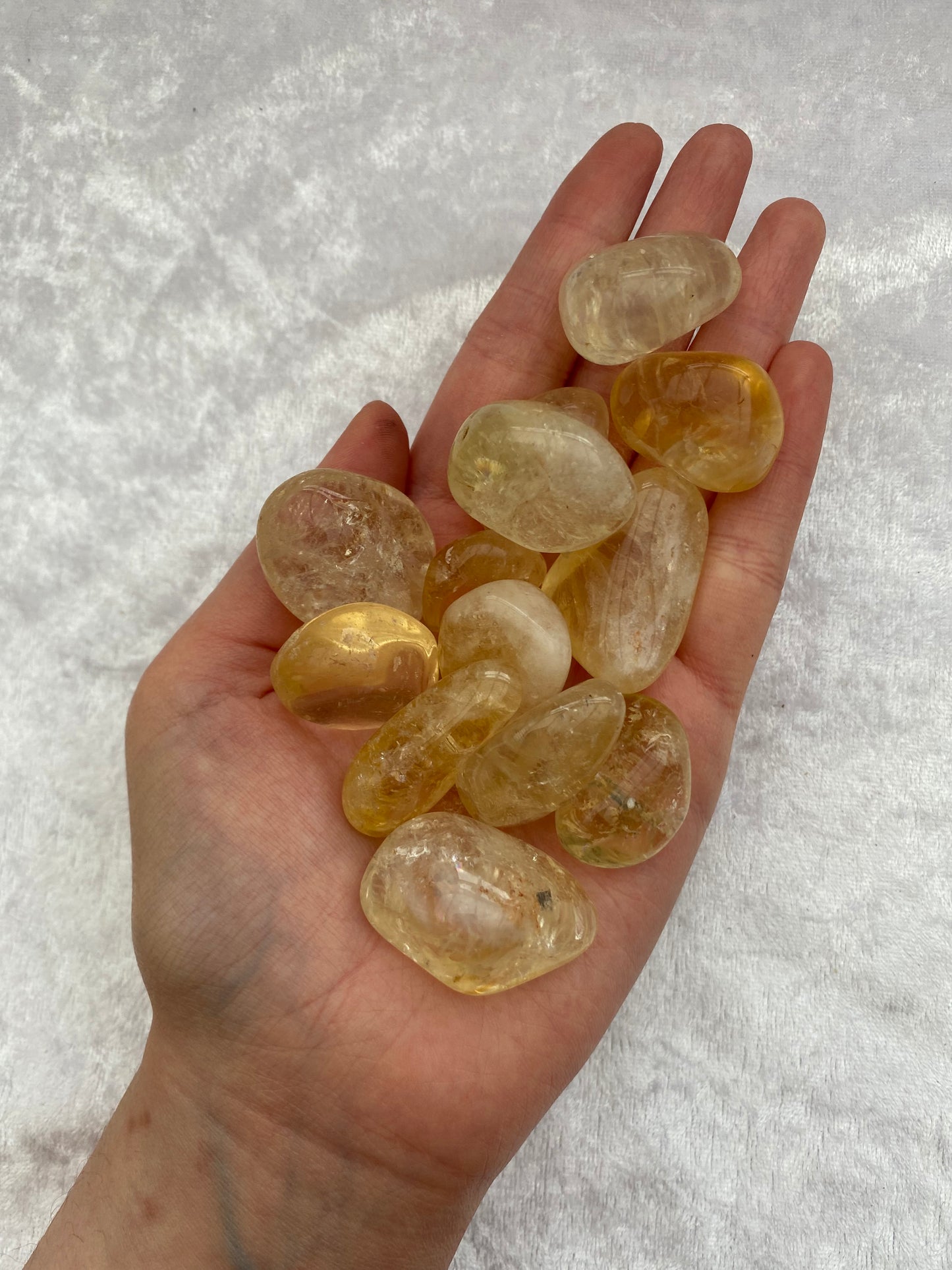 Heat Treated Citrine Tumblestones