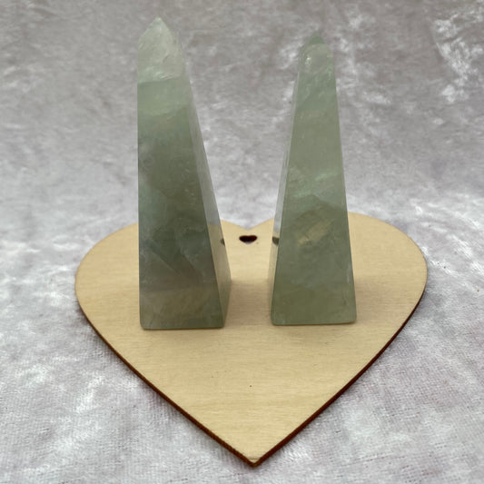 Fluorite obelisks