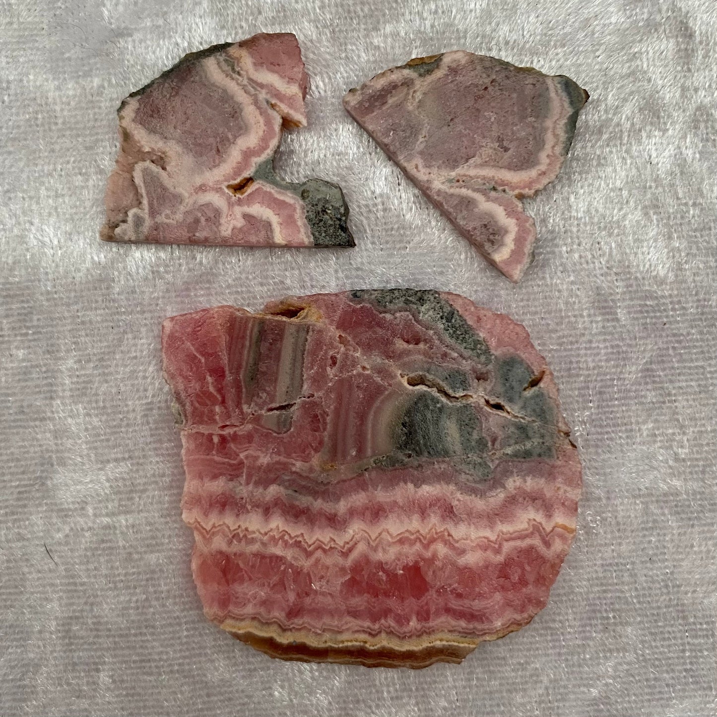 Rhodochrosite slices