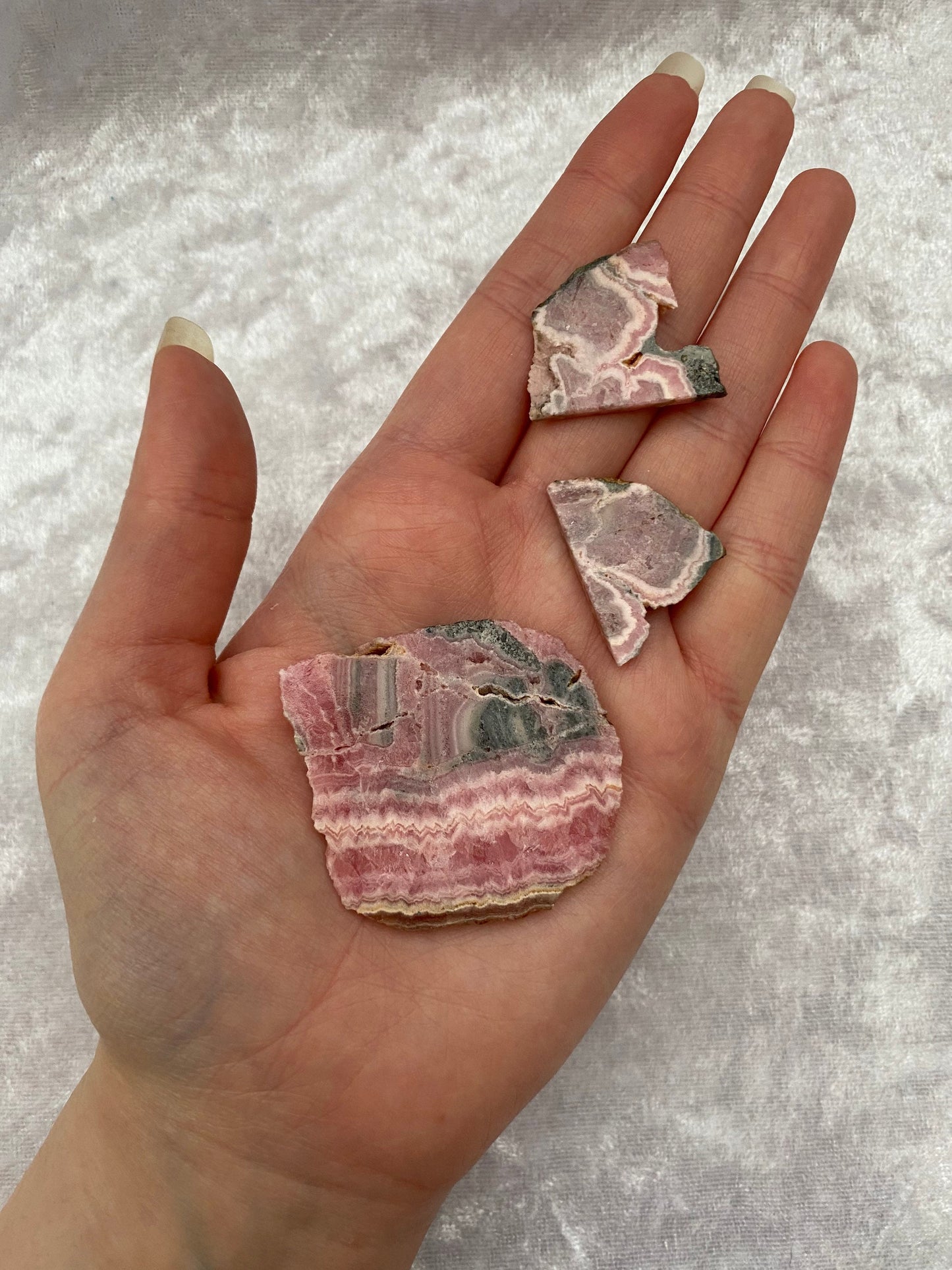 Rhodochrosite slices